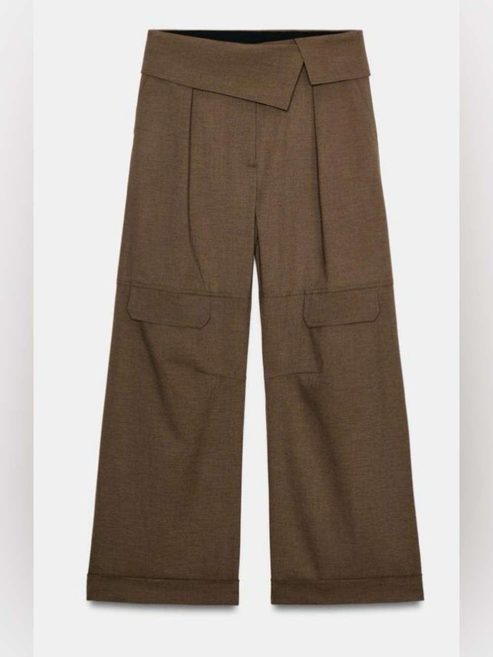 ZARA Cargo Pants with Cuffed Waist - Size L - NEW - Picture 3 of 5